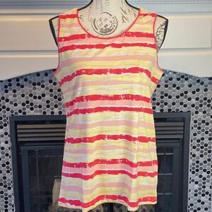 Coral Bay multicolor tank top, size medium